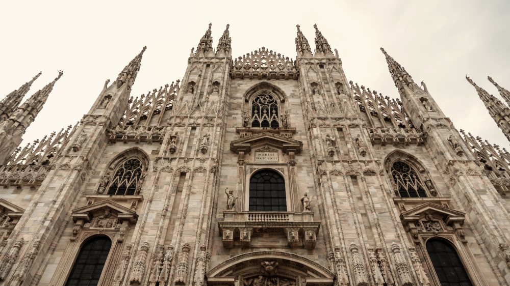 La facciata del Duomo di Milano