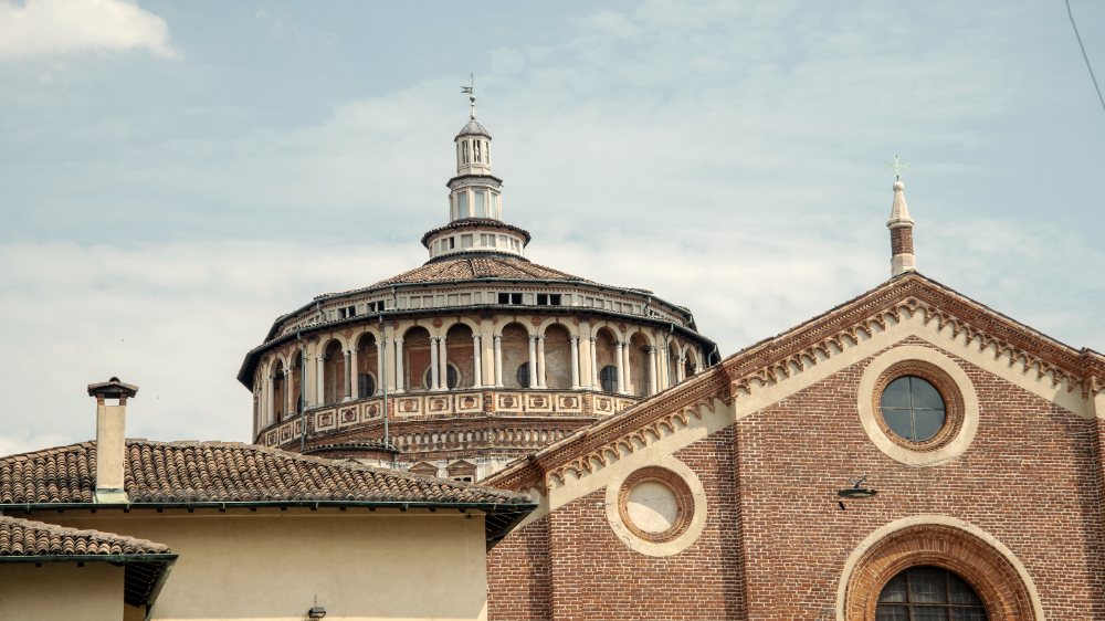 La cupola di Santa Maria delle Grazie, sede del Cenacolo Vinciano