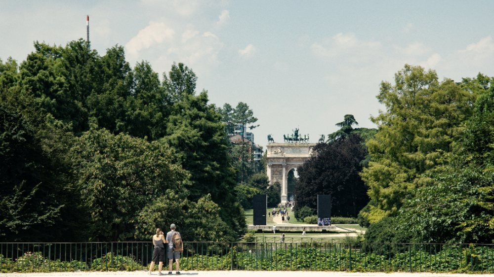 L’Arco della Pace visto dal Parco Sempione